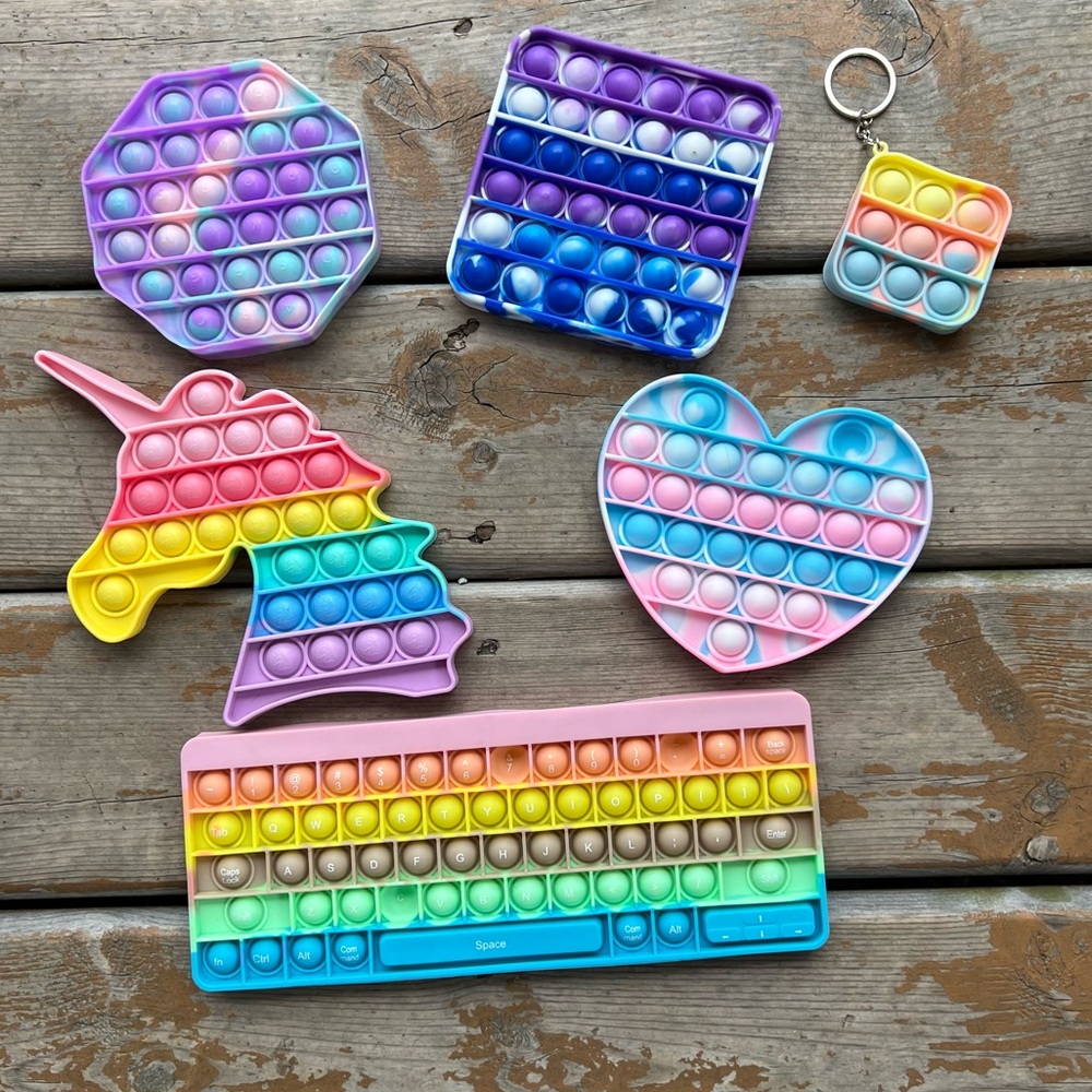 Pop It Fidget Toy Lot - 6 Count